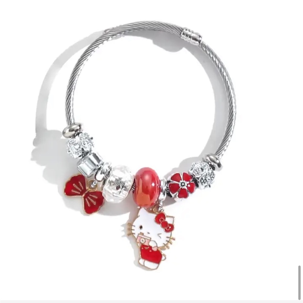 Hello kitty Sanrio kawaii bangle charm bracelet